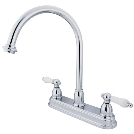 Kingston Brass Restoration Centerset Kitchen Faucet, Chrome KB3741PL